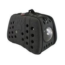 Cargar imagen en el visor de la galería, BOLSO CON VENTANA GRIS 43x30x33cm