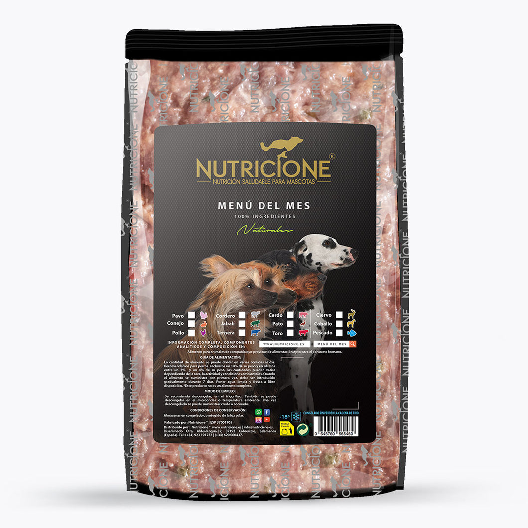 Nutricione Menú del Mes Agosto 1Kg