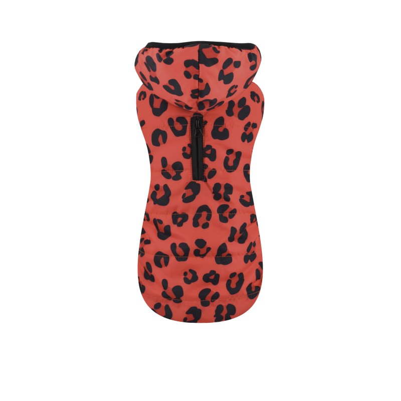 Chaqueta con capucha Red Leopard