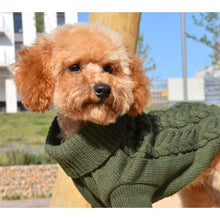 Cargar imagen en el visor de la galería, Jersey Punto Trenza Verde
