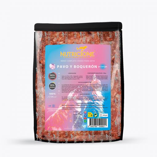 Nutricione Menu Gato Boqueron y Pavo 500g