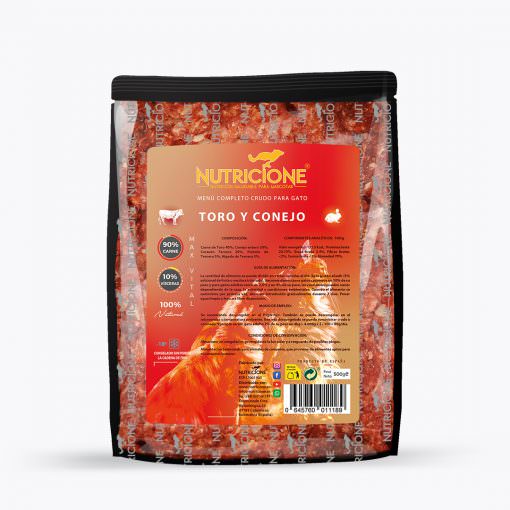 Nutricione Menu Gato Toro y Conejo 500g