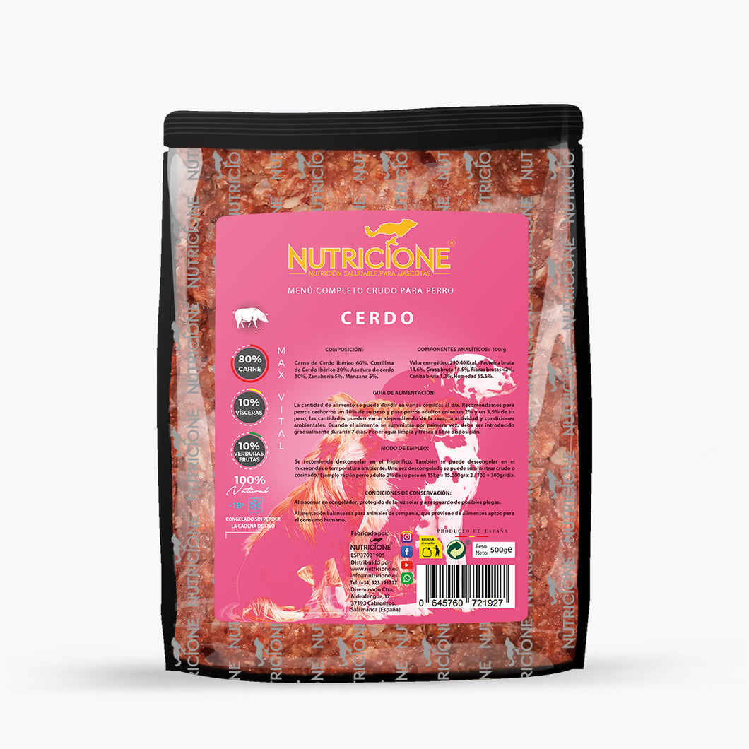 Nutricione Menú de Cerdo 500g