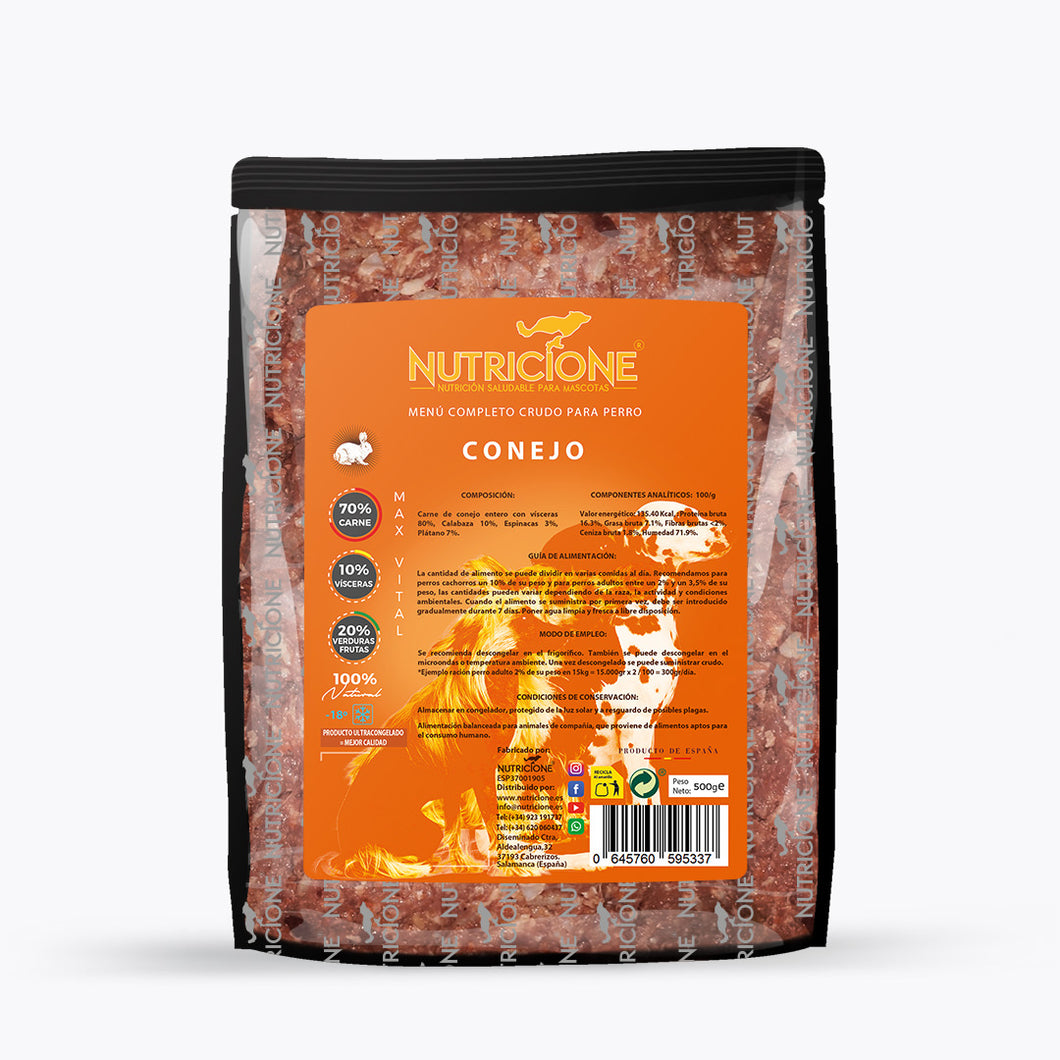 Nutricione Menú de Conejo 500g