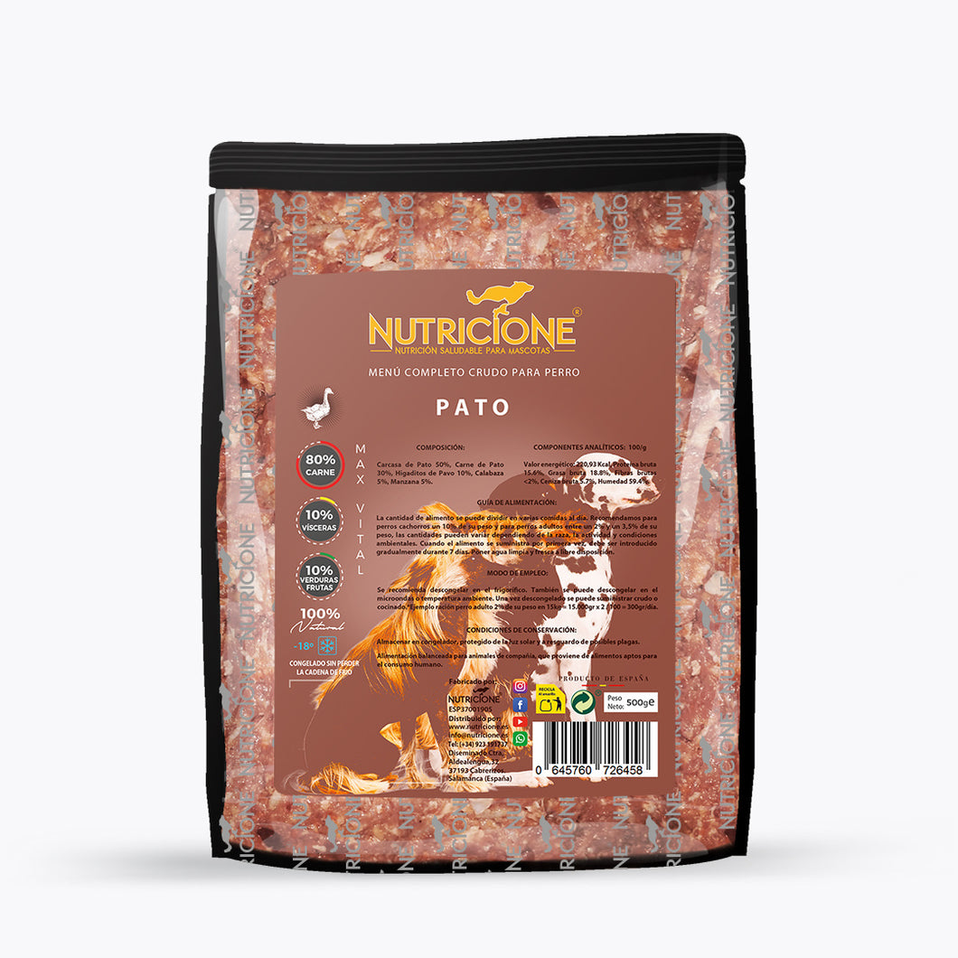 Nutricione Menú de Pato 500g