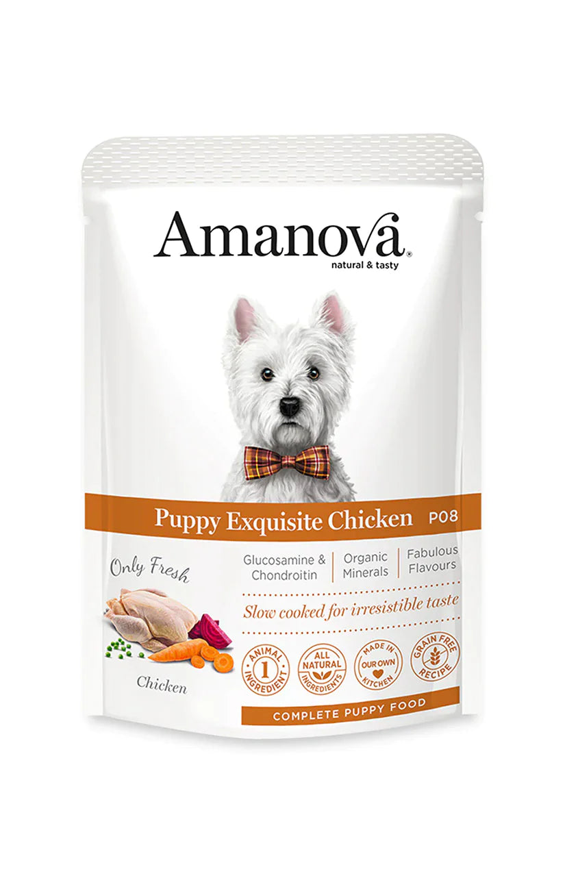 Amanova Pouch Puppy Chicken 100g