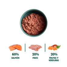 Cargar imagen en el visor de la galería, WB Menú BARF GRANDE de salmon 500g
