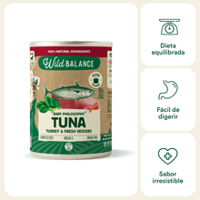 Cargar imagen en el visor de la galería, Wb Lata de Atún y Pavo para perros 400g - Filosofía BARF
