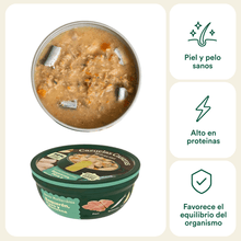 Cargar imagen en el visor de la galería, Cazuela casera de Boquerón, Pavo y Manzana para perros 280g
