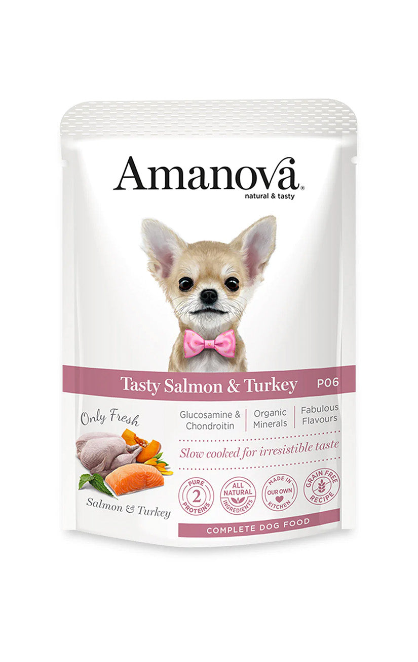 Amanova Pouch Salmon y Pavo